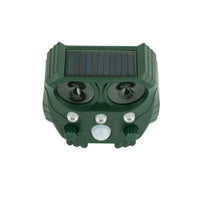 Ultrasonic Solar Powered Animal Repellent with Motion Sensor LED Flashing Lights for Outdoor, Farm, Garden, Yard