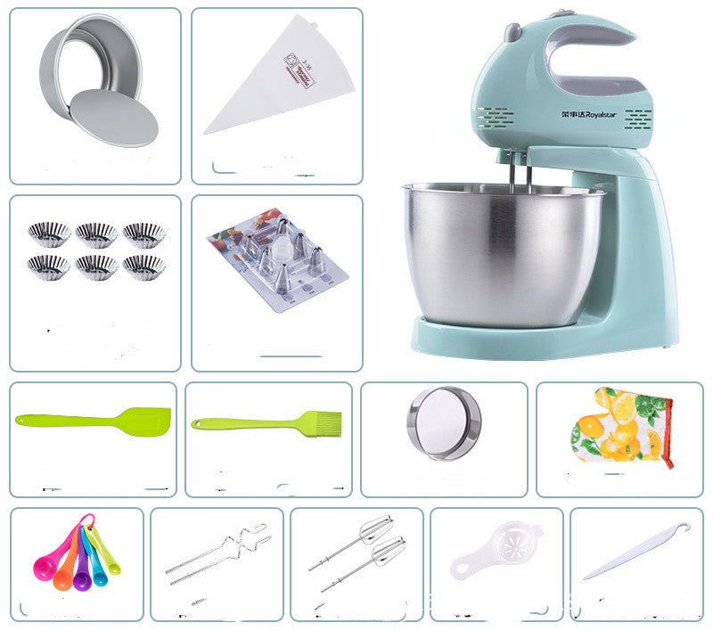 Flour, Egg Mixing Machine with Accessories Bundle