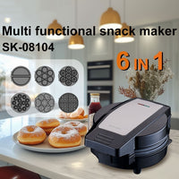 6-in-1 Household Cake, Waffle, Donut, Bread Maker