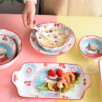 雨林设计陶瓷餐具套装