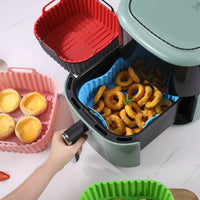 Multicolour Silicon Square Tray For Air Fryer