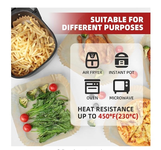 Disposable Square Shaped Air Fryer Paper
