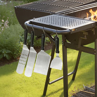 Набор инструментов для барбекю из 28 предметов: решетка из нержавеющей стали, лопатка для гриля с плоской крышкой