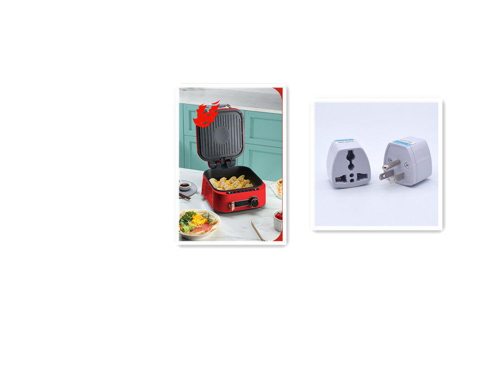 Двухсторонняя электрическая плита в ретро-стиле для гриля и выпечки