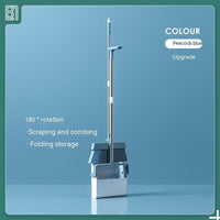 180-degree Rotation and Foldable Household Standing Broom Dustpan Set
