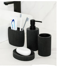 Resin Sandstone Bathroom Toiletries Set