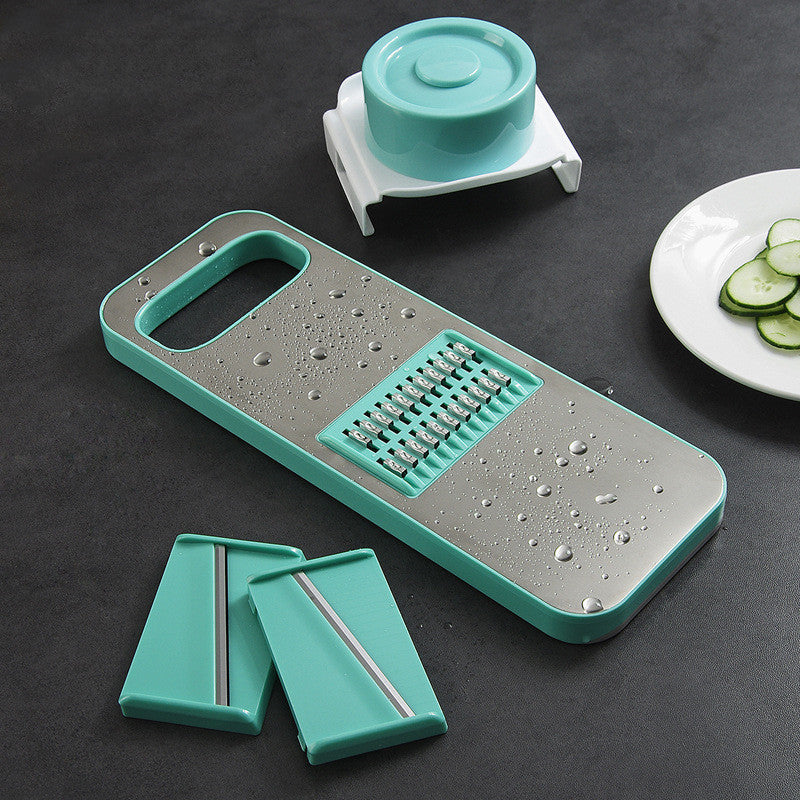 3-way Grater, Slicer, Bottle Stopper Kitchen Utensil