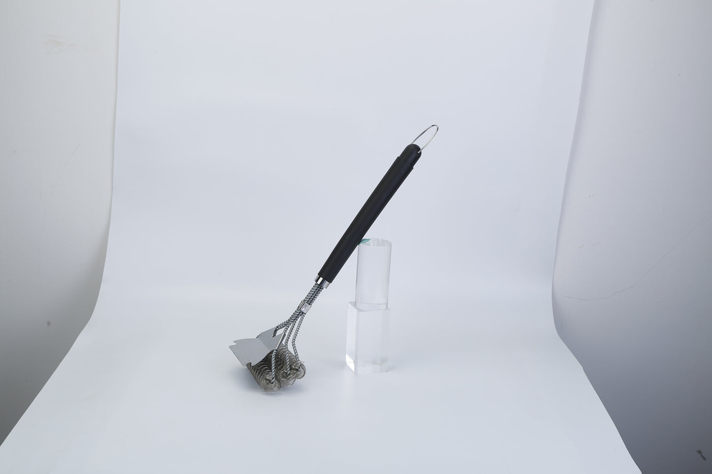 Stainless Steel Grill and BBQ Cleaning Brush with Scraper