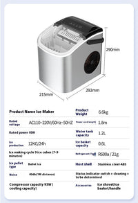 Домашний настольный льдогенератор