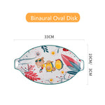 雨林设计陶瓷餐具套装