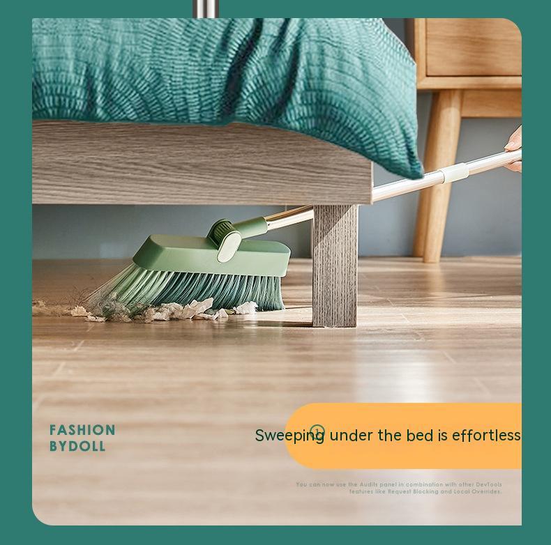 180-degree Rotation and Foldable Household Standing Broom Dustpan Set