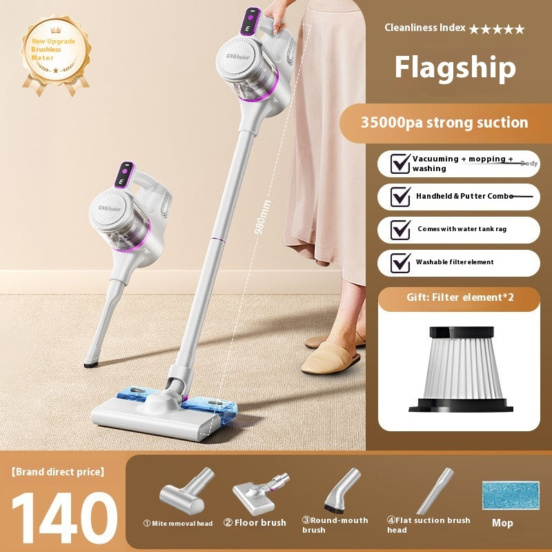 Household Wireless Handheld Multipurpose Suction Mop Vacuum Cleaner