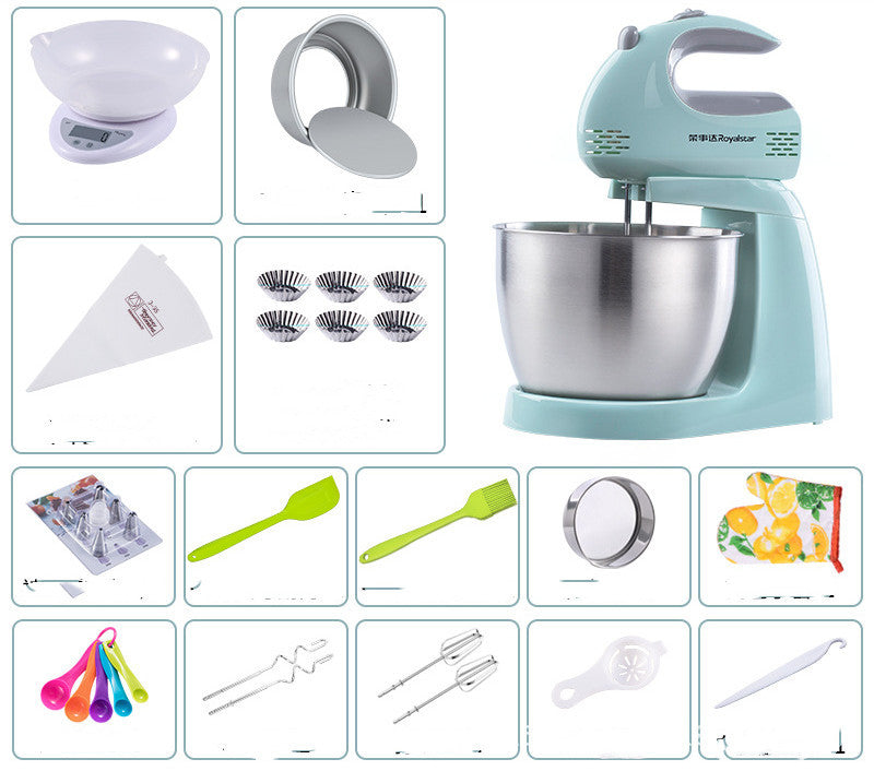 Flour, Egg Mixing Machine with Accessories Bundle