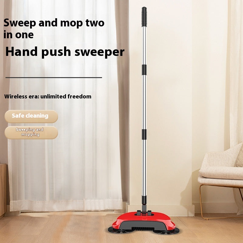2-in-1 Broom and Mop Household Floor Cleaner