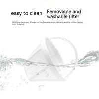 Бытовая автоматическая кофеварка и чайник в американском стиле