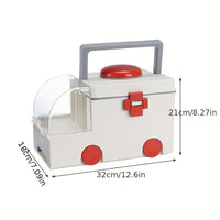 Large Capacity Ambulance-Shaped Multi-compartment First Aid Storage Box