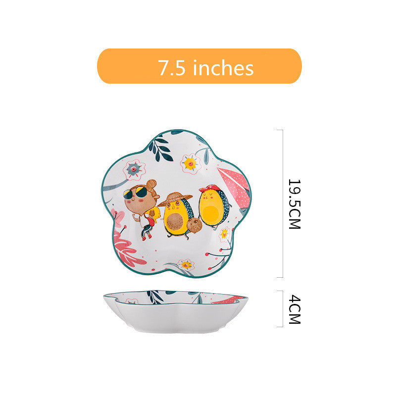 Rainforest Design Ceramic Dinnerware Set