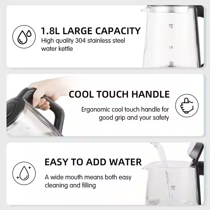 Clear Glass Electric Kettle