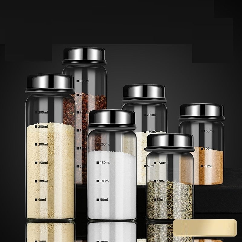 Glass Seasoning Bottle with Measurement
