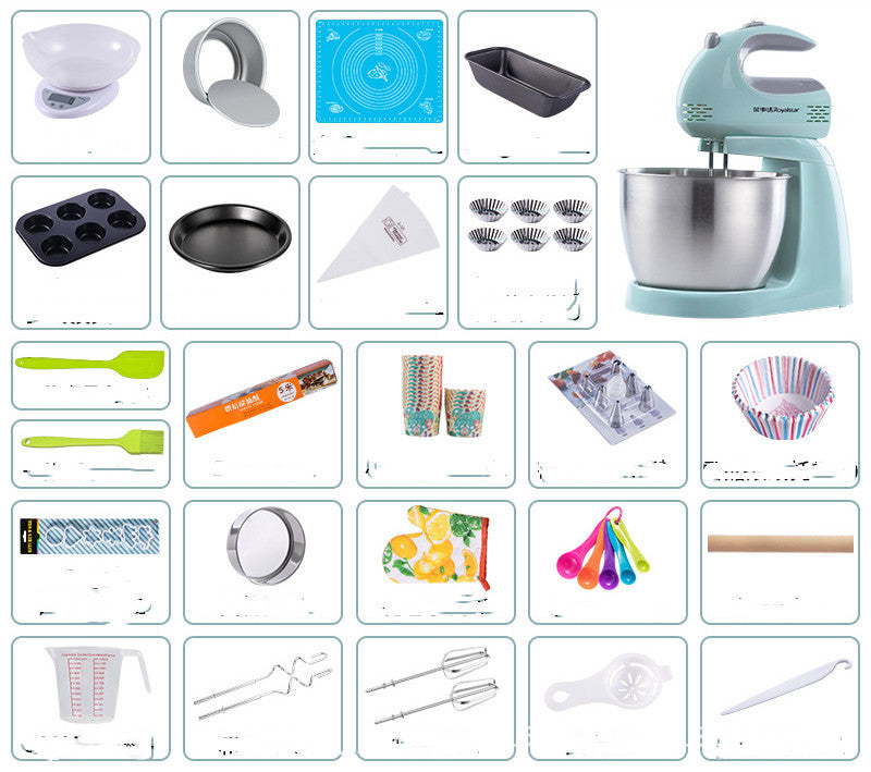 Flour, Egg Mixing Machine with Accessories Bundle