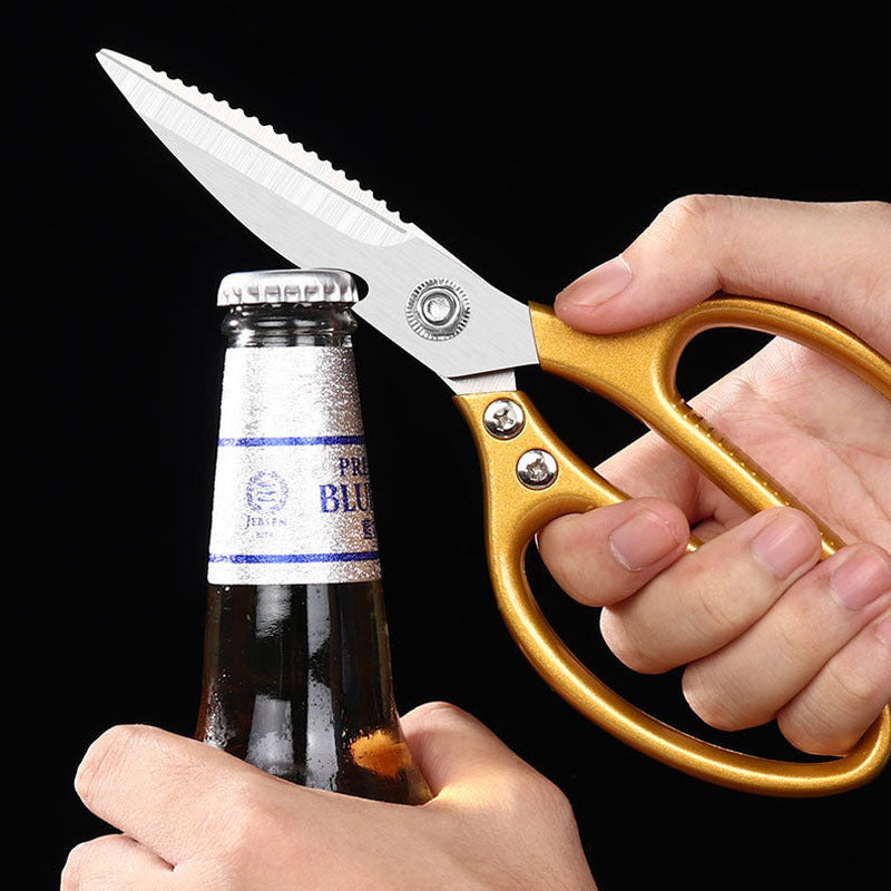 Stainless Steel Kitchen Scissors with Bottle Opener