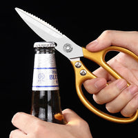 Stainless Steel Kitchen Scissors with Bottle Opener