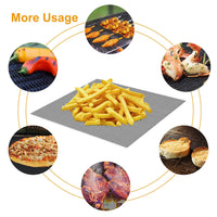 Reusable and Reversible Non-Stick Mesh Grill Mat Mesh Mat for Outdoor Gas Charcoal BBQ