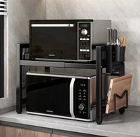 Kitchen Microwave Retractable Oven Shelves
