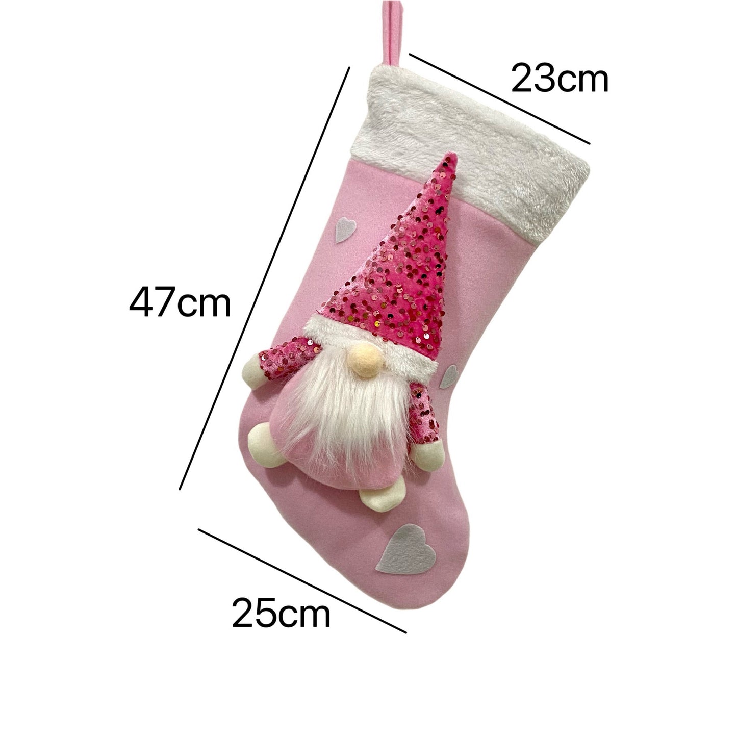 Dazzling Faceless Santa Christmas Gift Socks Decorations