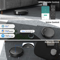 Self-Charging 3-in-1 Combo Robot Vacuum and Mop Cleaner for Home, Pet Hair