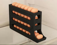 4-Layer Automatic Egg Roller Sliding Egg Storage Tray for Refrigerator