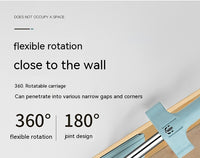 Hands-free 360-degree Rotation Wet and Dry Flat Mop