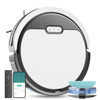 Self-Charging 3-in-1 Combo Robot Vacuum and Mop Cleaner for Home, Pet Hair