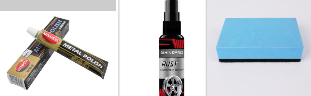 Autosol Metal Polishing Cream and Rust Remover Spray for Hardware