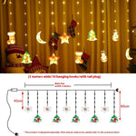 圣诞节氛围窗帘灯