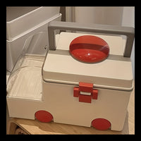 Large Capacity Ambulance-Shaped Multi-compartment First Aid Storage Box