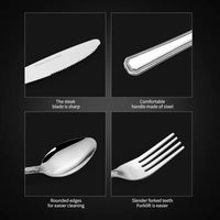 16-piece High-end Stainless Steel Tableware Family Cutlery Set
