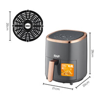 Бытовая аэрофритюрница с сенсорным экраном большой вместимости