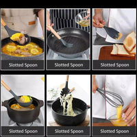 14-Piece BPA Free Silicone Non-stick Kitchen Utensils Set