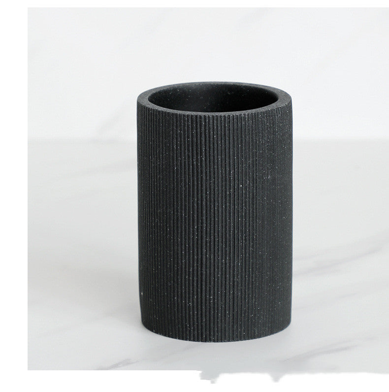 Resin Sandstone Bathroom Toiletries Set