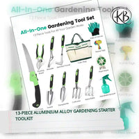 13-piece Aluminium Alloy Gardening Starter Toolkit by@Outfy